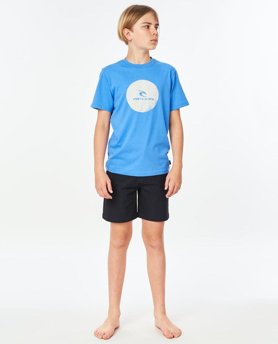 Camiseta Rip Curl Corp Icon Azul Boy