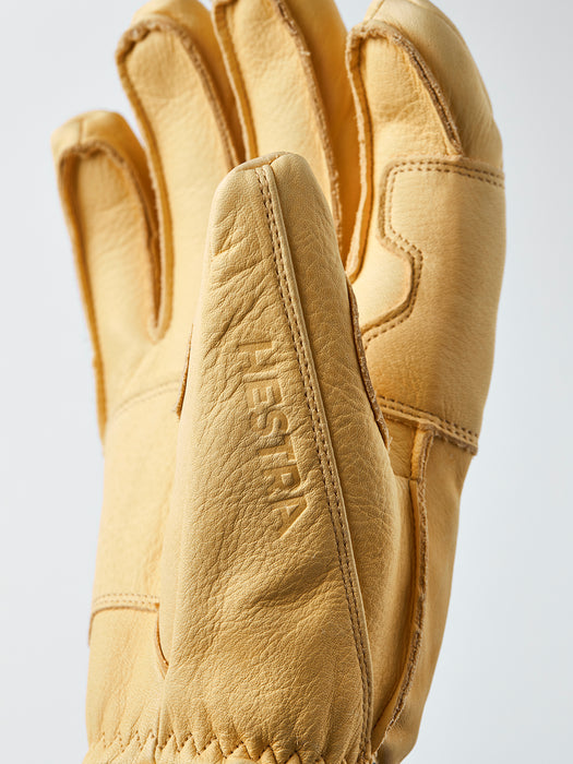 GUANTES LEATHER FALL LINE- 5 FINGER UNISEX NATURAL BROWN